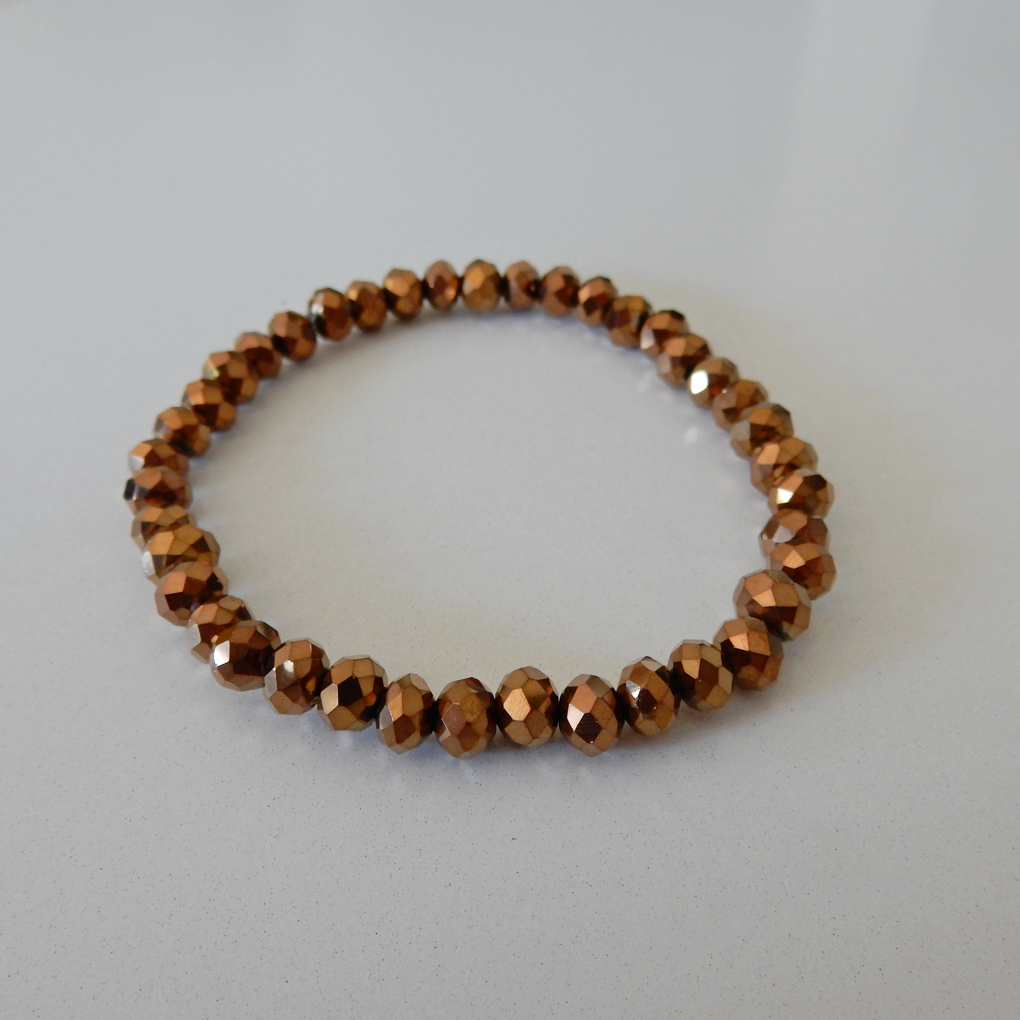 Armband | Bruin metallic