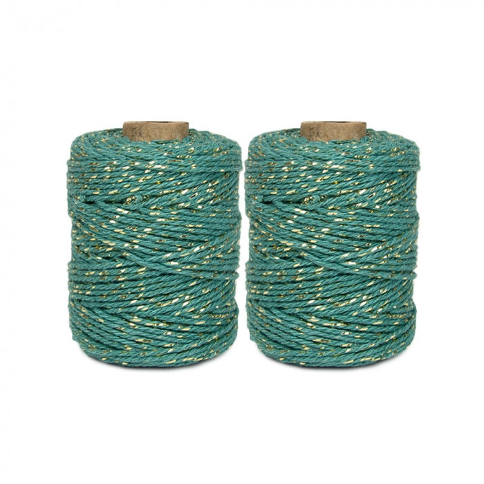 Bakers Twine | Zeegroen-goud | 5 m