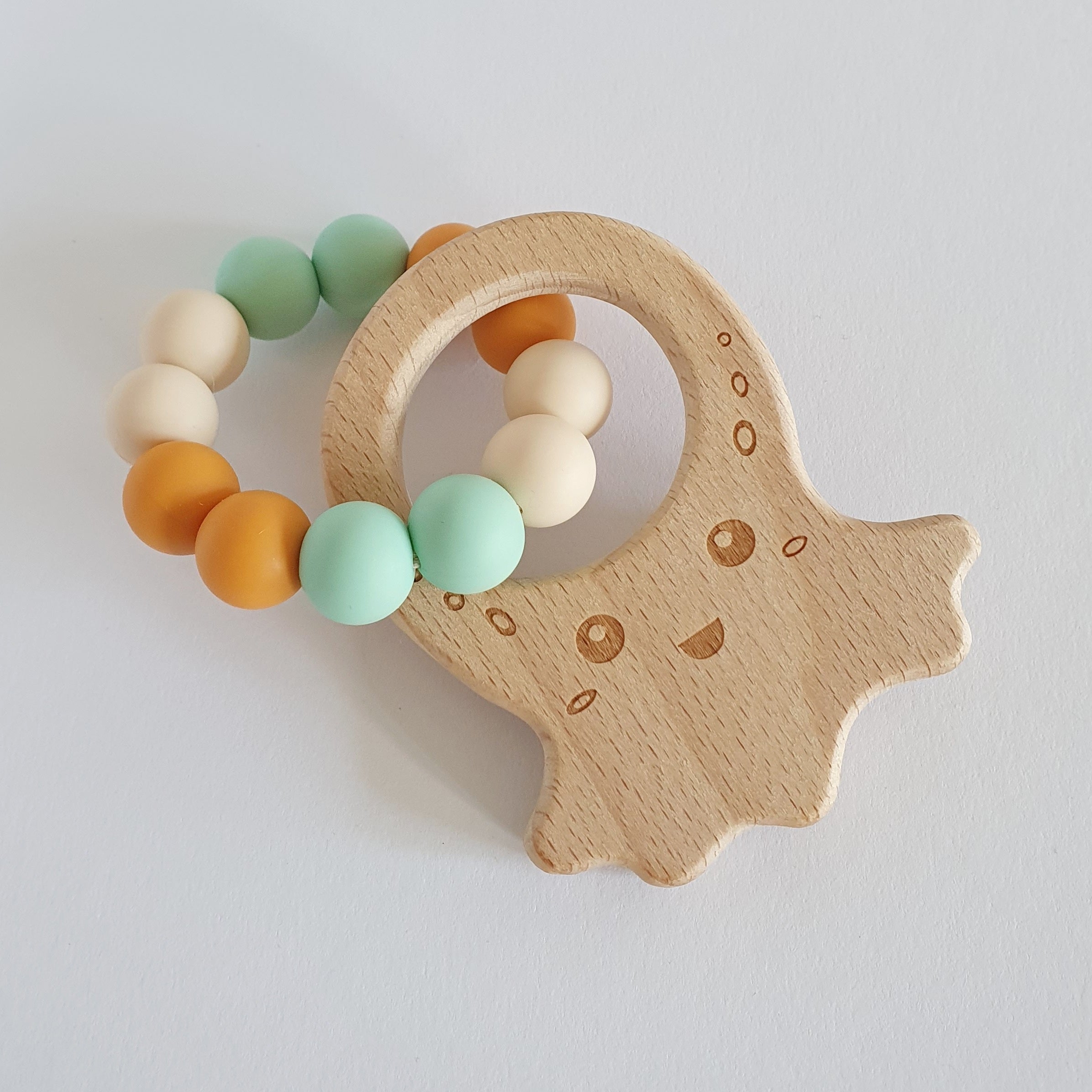 Bijtring | Mango-mintgroen-crème