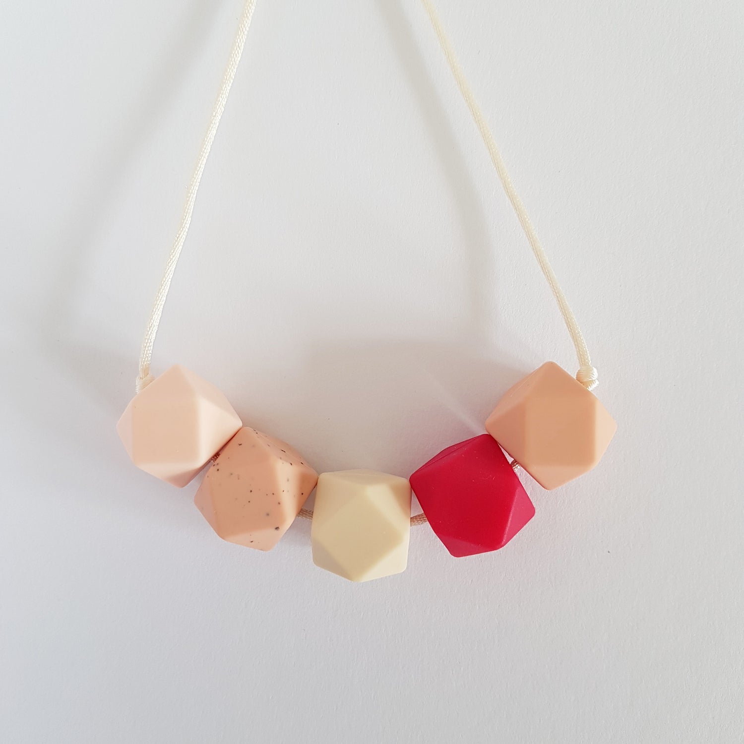 Borstvoedingsketting | Zalmroze-framboos