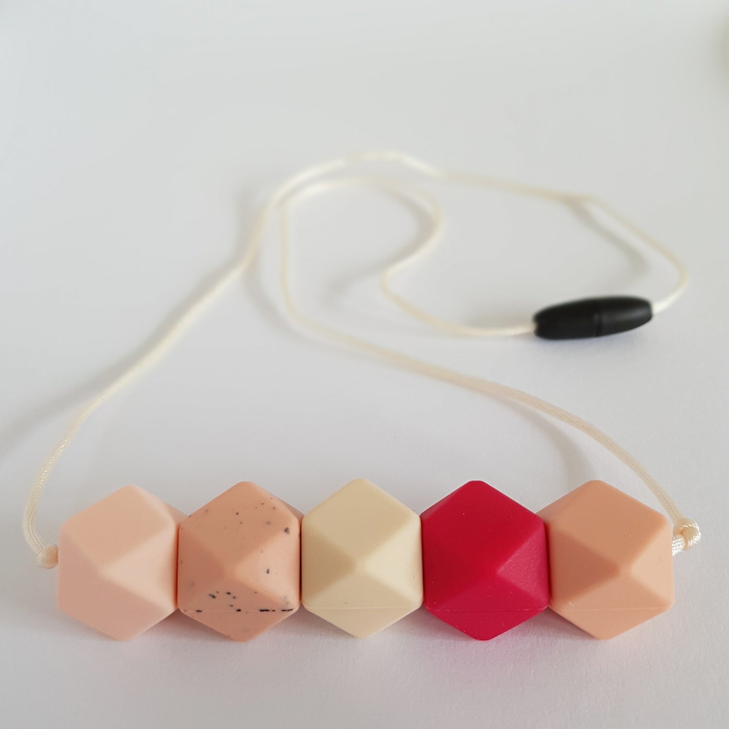 Borstvoedingsketting | Zalmroze-framboos