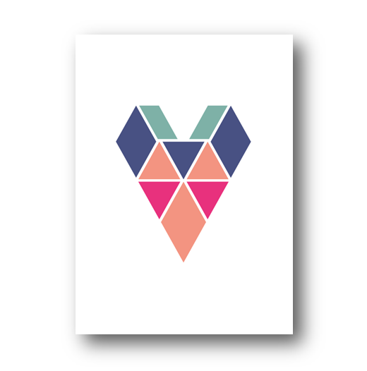 Kaart | Gekleurd hart