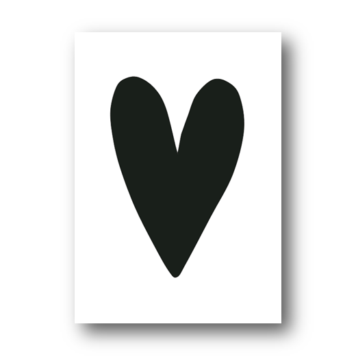 Kaart | Zwart hart
