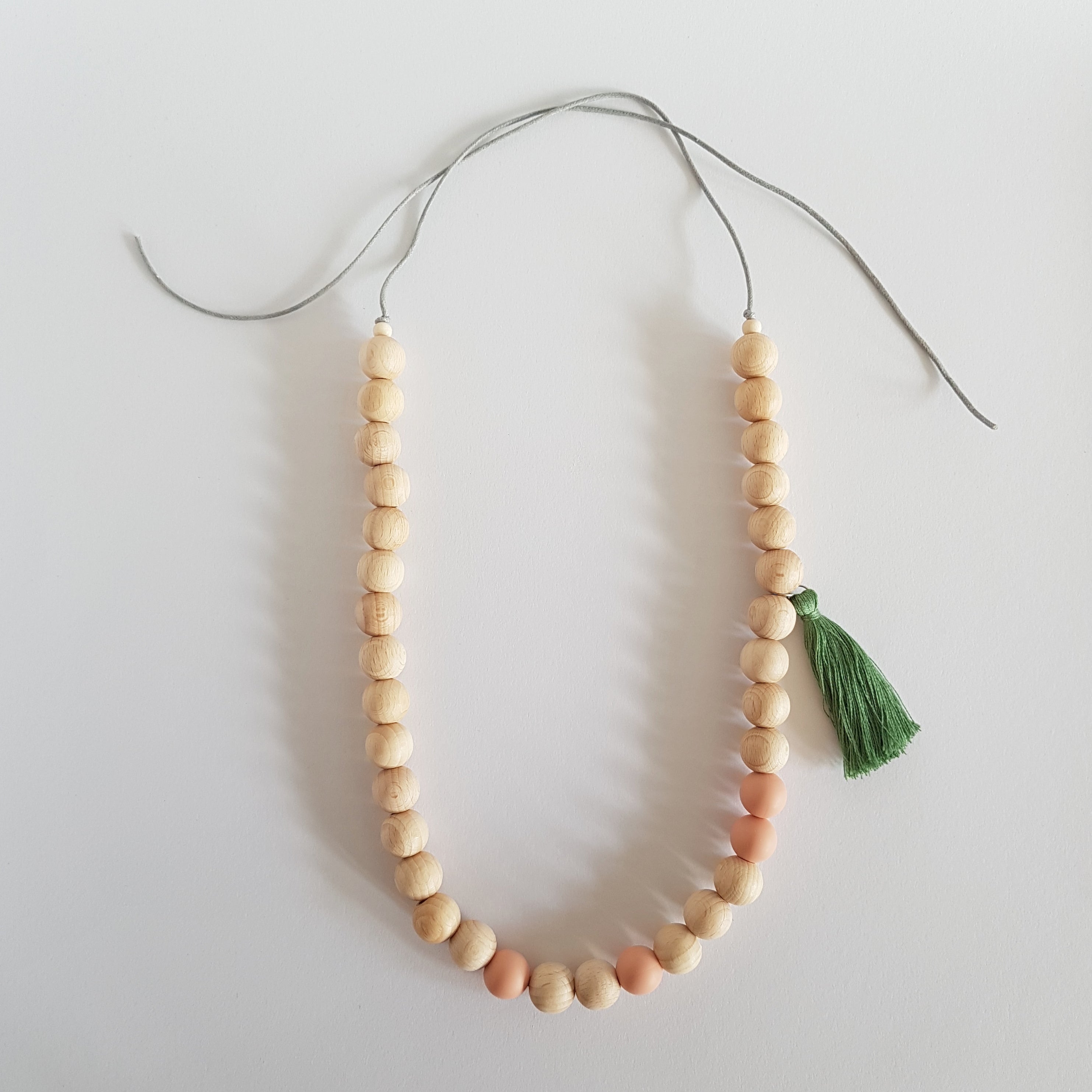 Ketting | Zalmroze-groen