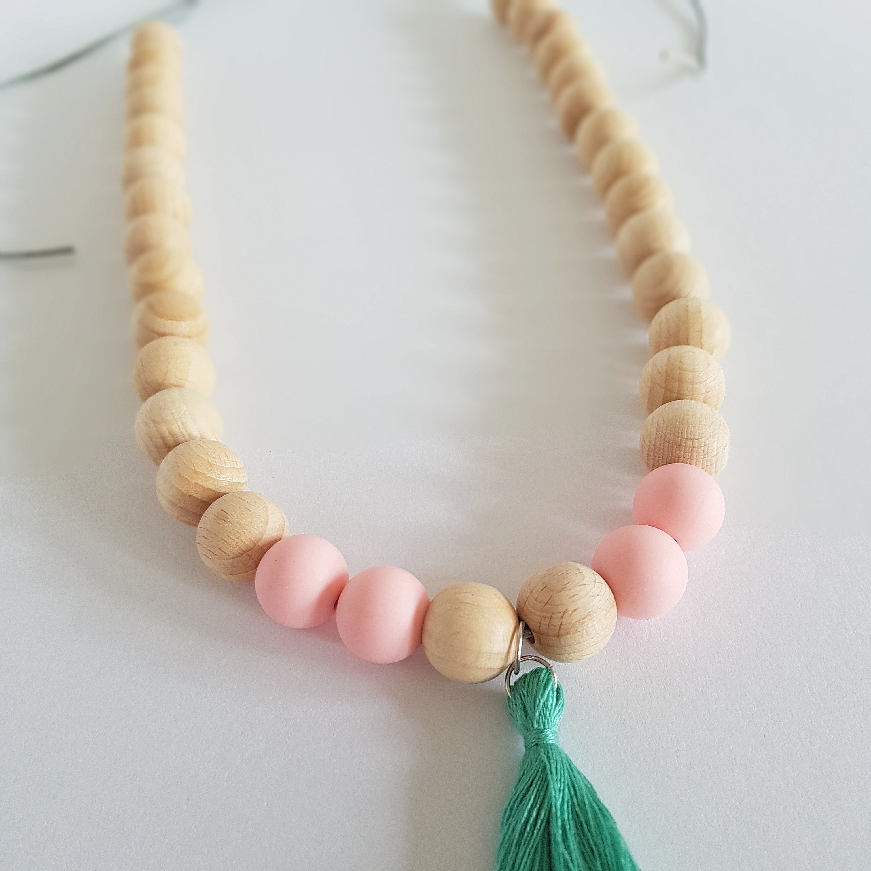 Ketting | Lichtroze-mintgroen