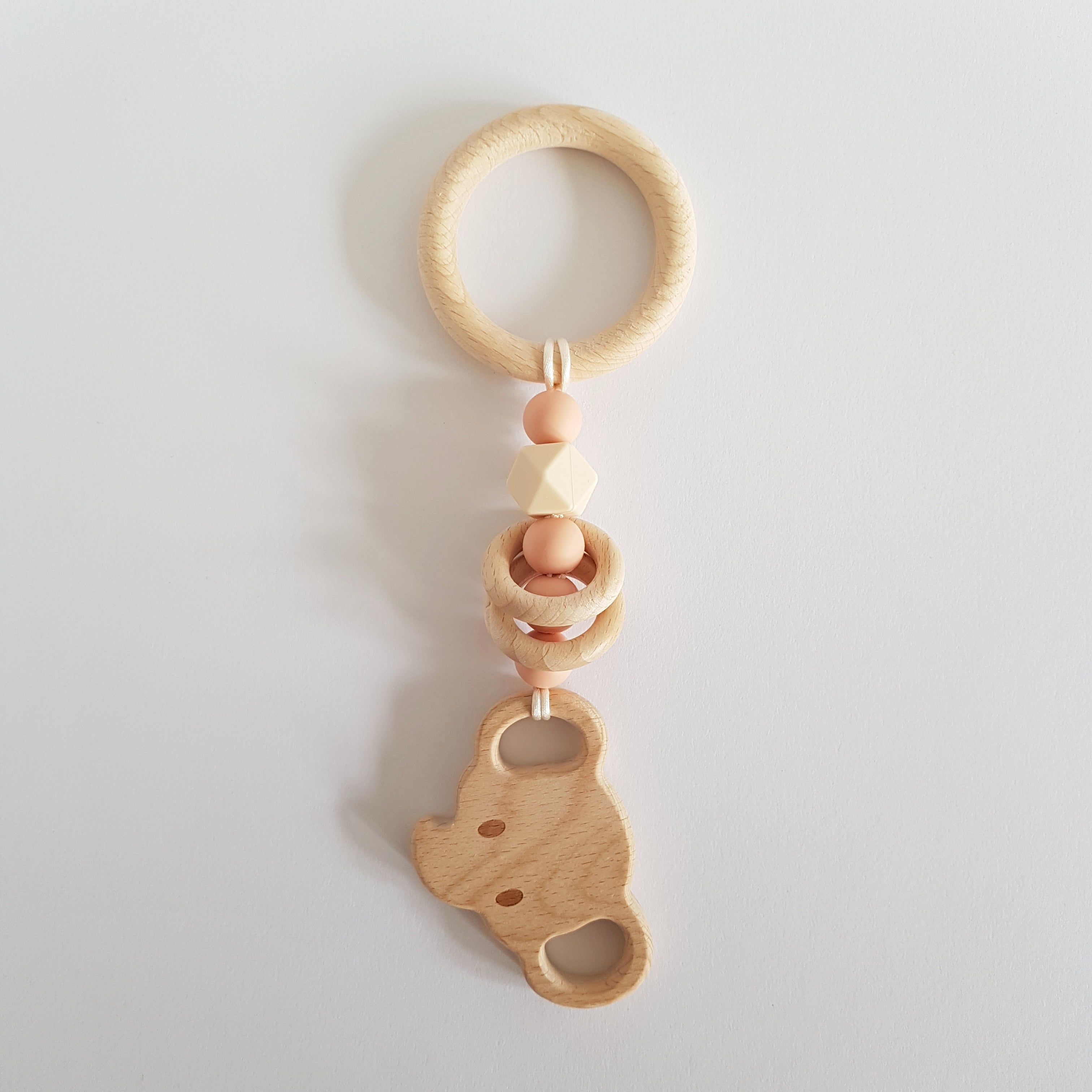 Speelkoord | Zalmroze | Olifantje