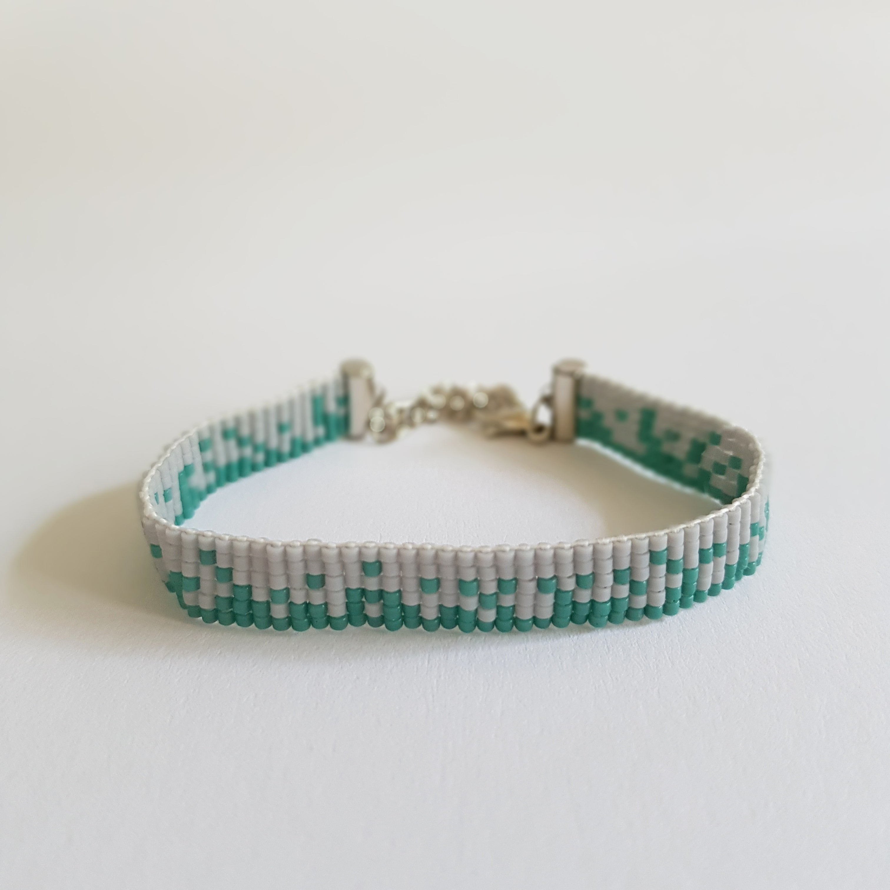 Weefarmband | Grijs-groen