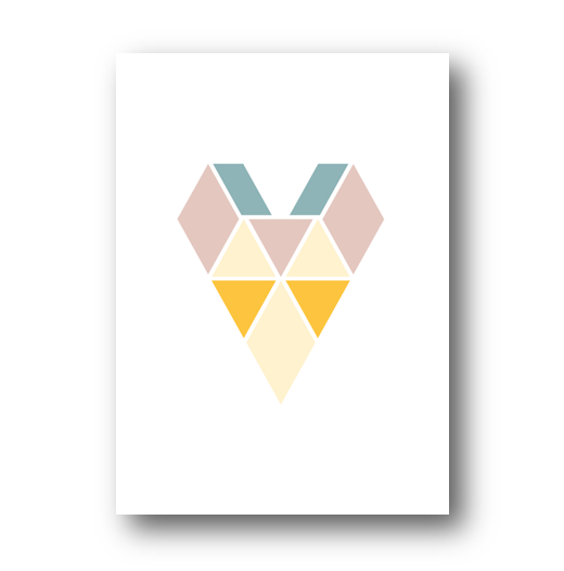 Kaart | Gekleurd hart