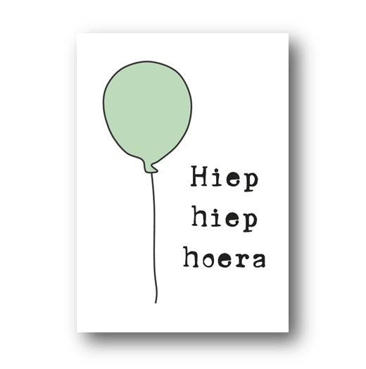 Kaart | Hiep hiep hoera