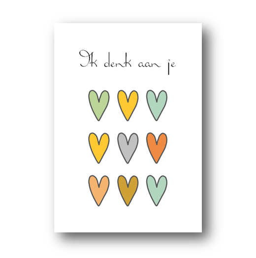 Kaart | Ik denk aan je