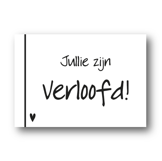 Kaart | Jullie zijn verloofd