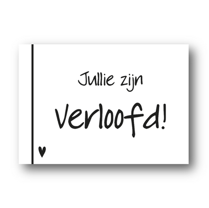 Kaart | Jullie zijn verloofd