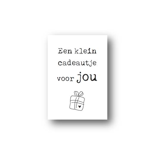 Minikaart | Een klein cadeautje voor jou