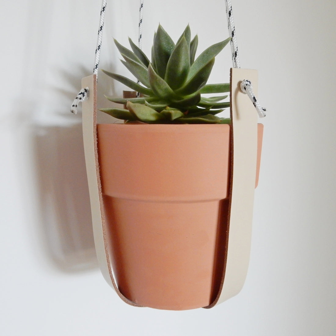 Plantenhanger | Leer | Cream